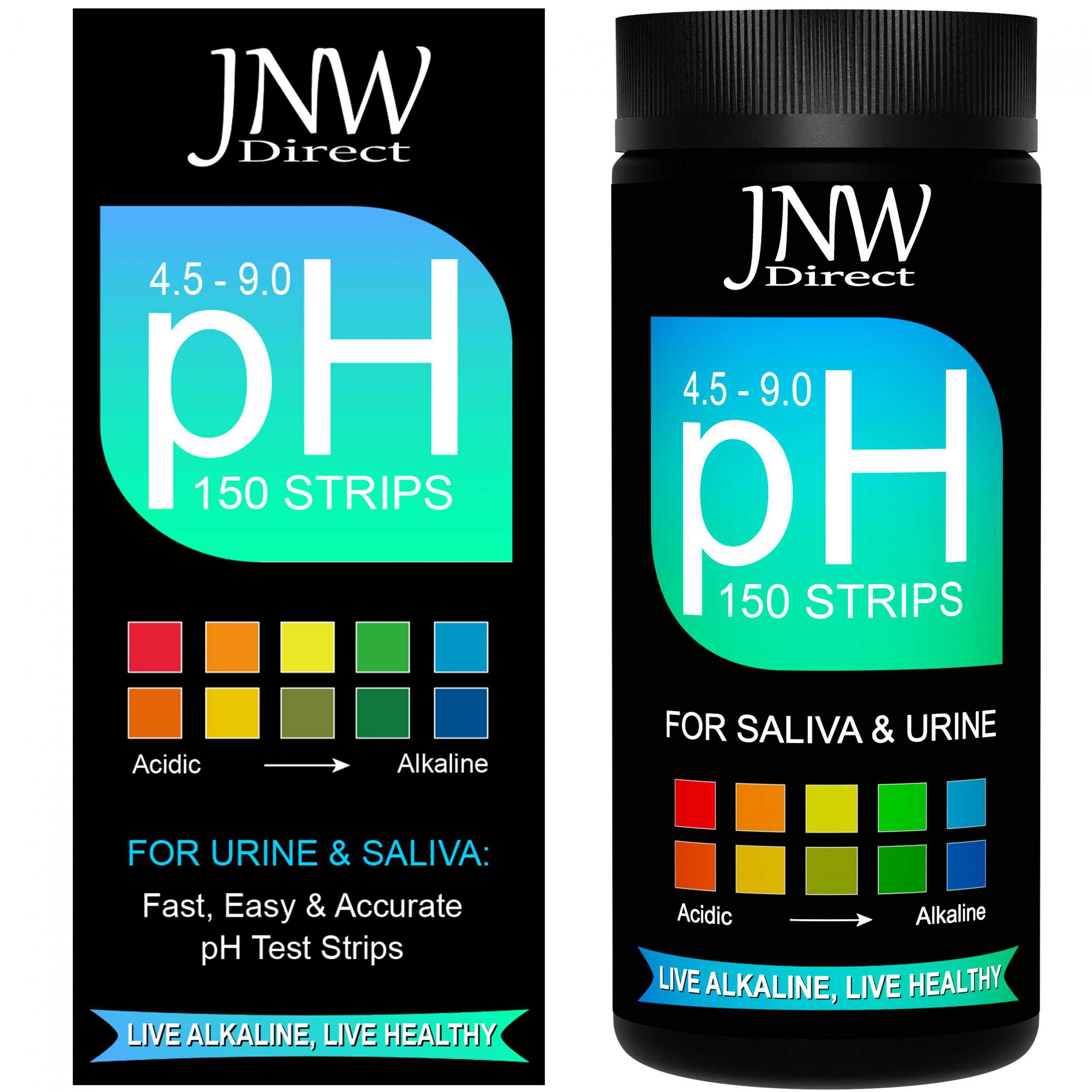 JNW Direct Urine Test Strips Ketone, pH & Urinary Tract Infection Kits